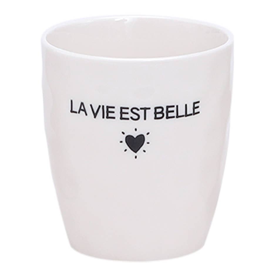Gobelet à message La vie est belle