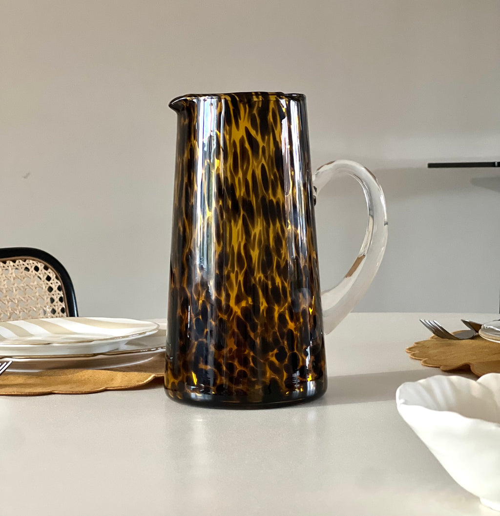 Carafe En Verre Moucheté Léopard