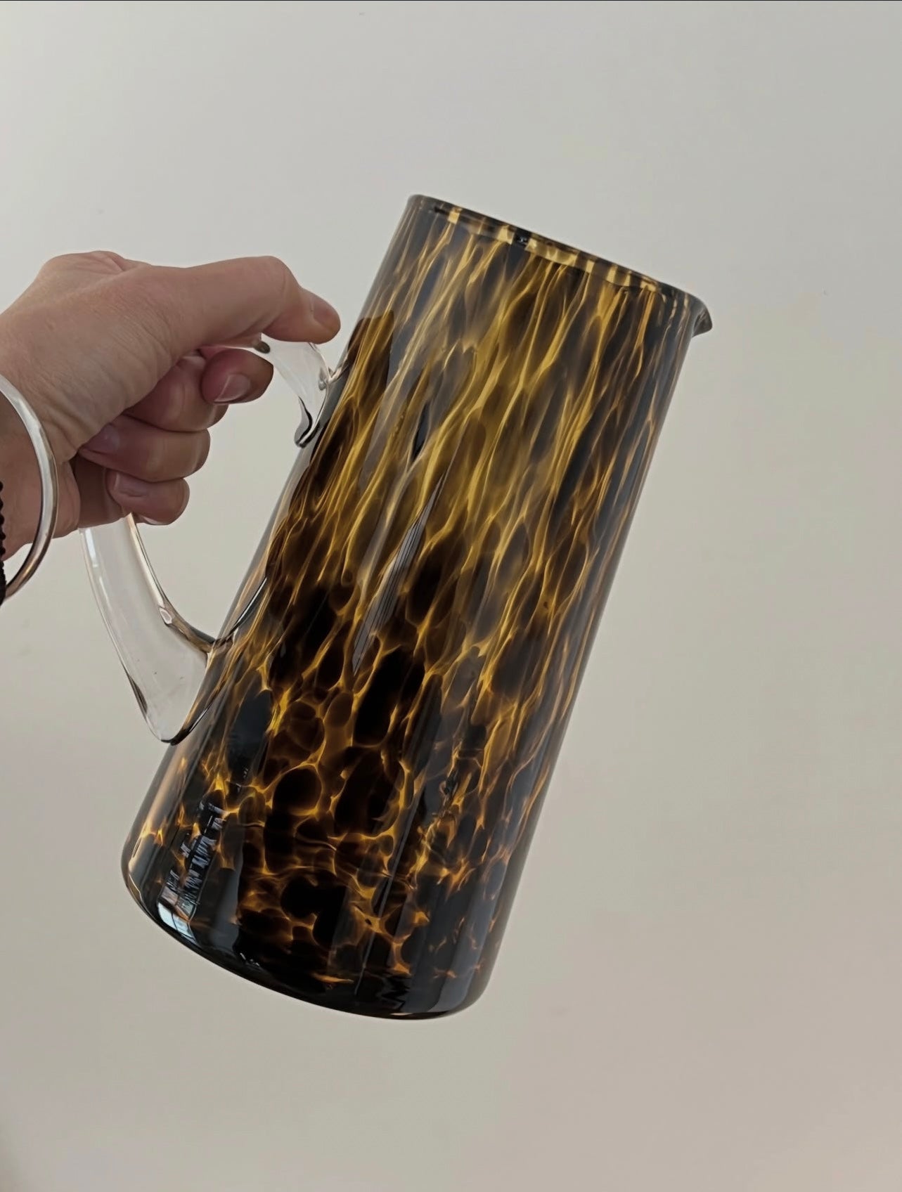 Carafe En Verre Moucheté Léopard