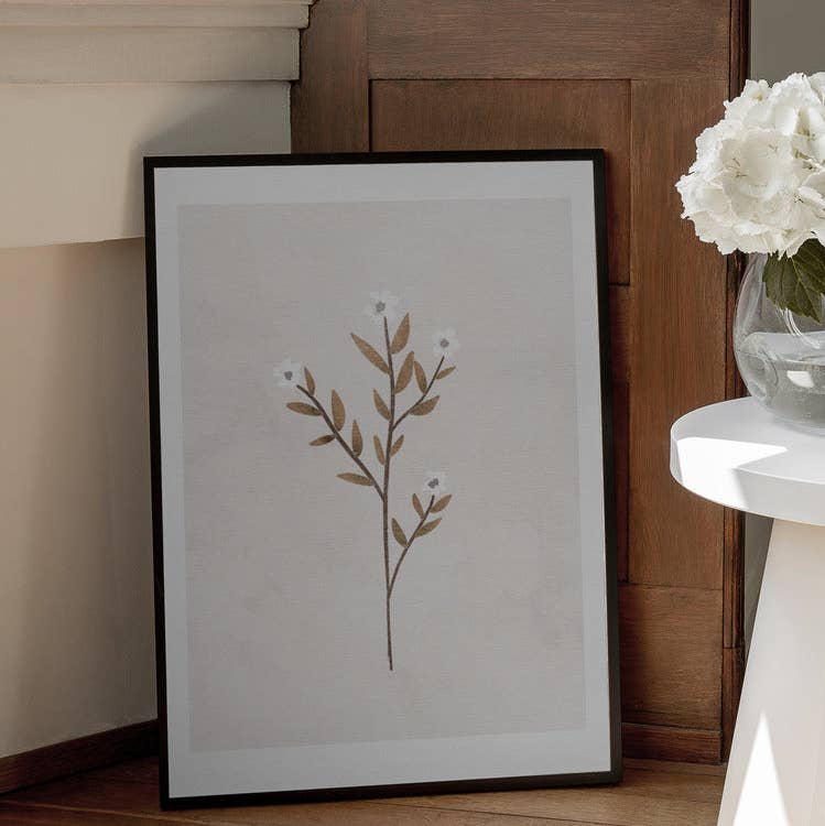 Affiche | Fleur sauvage blanche