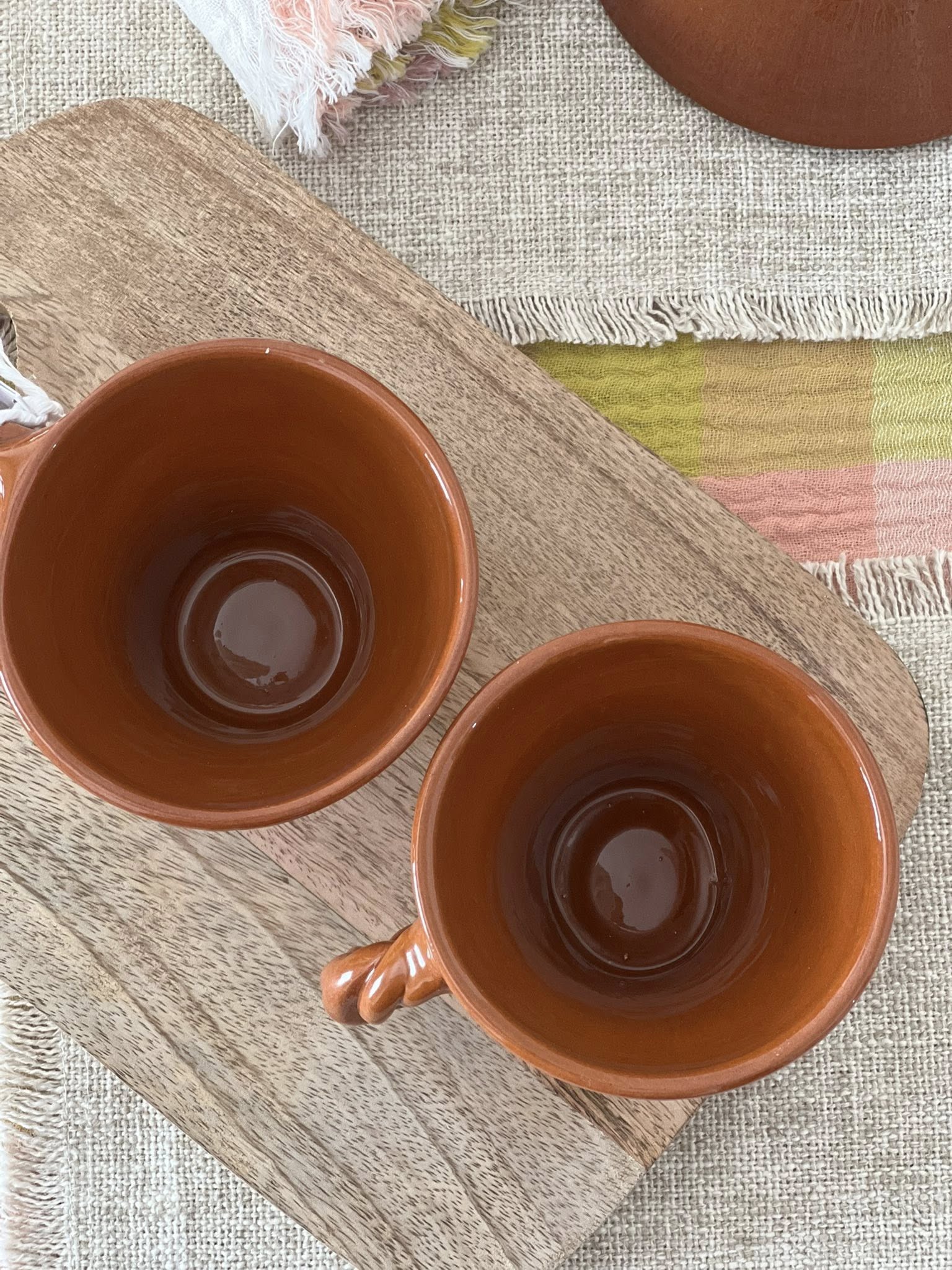 Set Carafe & 2 Mugs en céramique – Terracotta